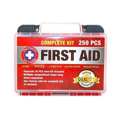 China Universal Professional Emergency First Aid Box Home Office Automotive Industry Travel Medical Camping Sports Portable Plastic First Aid Kit for sale