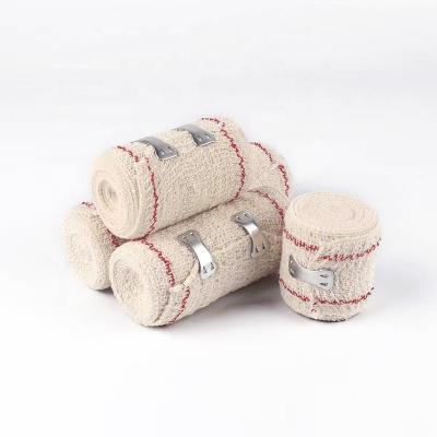 China Wholesale Available Breathable Hypoallergenic Medical Wound Care Dressing Wrap Compression Elastic Spandex Pancake Wound Dressing Or Bandage With Clips for sale