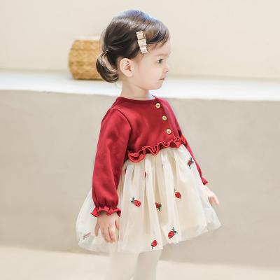 China Breathable New and Autumn Dress Baby Girl Princess Dress Spring Girl Dress Gauze Skirt Baby Skirt for sale