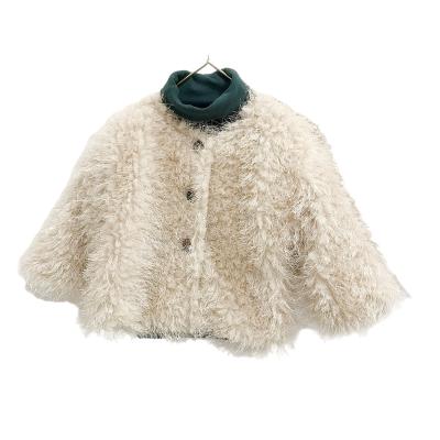 China New Breathable Designer Boutique Outfits Winter Toddler Girl Fur Coat Jacket Girls Faux Fur Coat Girls Fancy Jacket Kids Fur Coats for sale