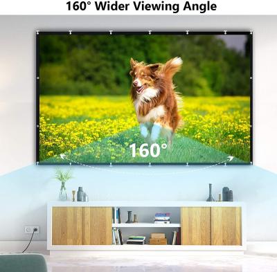 China Wall Mounted Portable Foldable Projector Screen 100 Inch HD Outdoor Projector Screen, Anti-Creasing 16:9 Cinema For Video Projector for sale