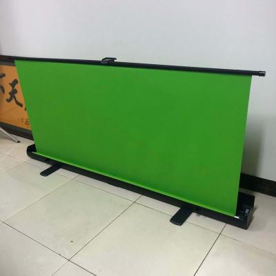 China Tripod Floor Pull Up Folding Green Screen Game Studio Chroma Head Panel For Background for sale