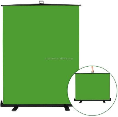 China Portable Folding Screen Floor Folding Screen Chroma Backdrop Green Main Screen for sale