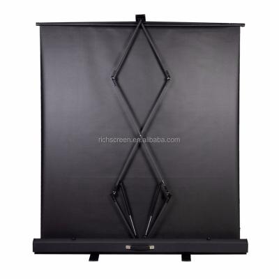 China Floor Stand Matte White 16:9 Format 100 Inch (4:3) 203x152cm Floor Pull Up Projection Screen for sale