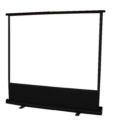 China 16:9 100inch Floor Screen 4:3 Floor Pull Up Projection Screen / Stand Portable Projector Screen 100