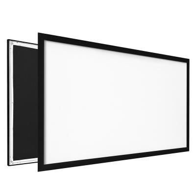 China aluminum frame 16:9 home theater fixed frame projection screen/projector screen for sale