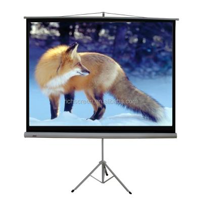 China Matte White Foldable Tripod Stand 240 x 240 Tripod Screen/100inch 16:9 Projector Projector Screen ebay Amazon popular for sale