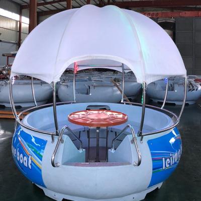 China Natural BBQ Boat Entertainment Waterpark Waters Leisure BBQ Donut Boat Electric Grill Boat for sale