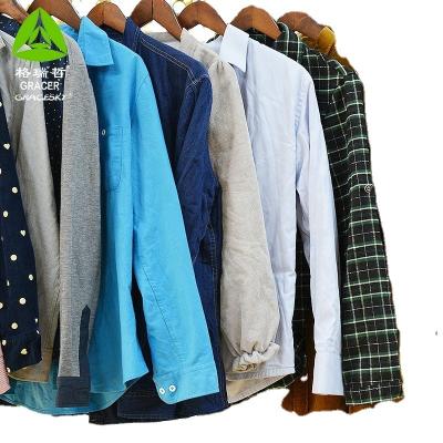 China Casual Wear Gracer Brand Winter Long Shirt Suppliers For Occasion Clothing Used Clothes for sale