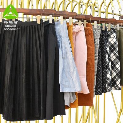 China High Casual Wear Woolen Skirt For Women Germany Used Clothing Occasion Wear for sale