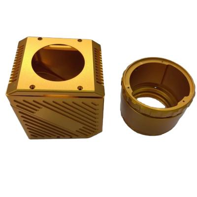 China CNC Aluminum Metal Turning Electric Lathe Parts Gold Plating CNC Brass Machined Parts Turning Parts 59 for sale