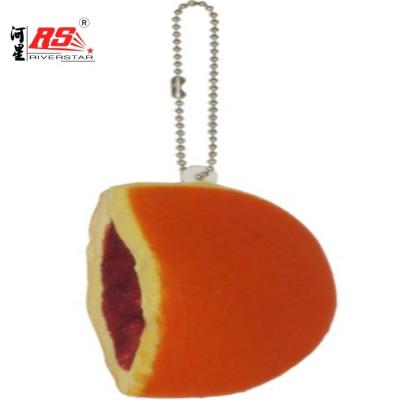 China Cute Soft Squishy Slow Rising Bread PU Foam Japanese Dorayaki Red Bean Dough Roll Simulated Bread Key Chain Strain Toy Squeeze Bread for sale