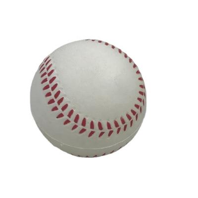 China Sports Toy High Quality PU Kids Toys Promotional Custom Logo Anti Stress Release Pressure Foam Around Shaped Stress Ball Baseball for sale