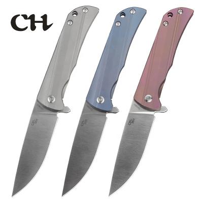 China Open Slide CH 3001Best Outdoor Camping Hunting Bushcraft Folding Pocket Knife Paracord Tactical Survival Military Foldable Knife EDC for sale