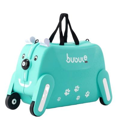 China Top Quality 19 Inch BUBULE Carry On Roll On Luggage Cabin Travel Suitcase Kids Luggage Ride On for sale