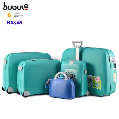 China Chinese Cheap Luggage BUBULE OEM PP Travel Luggage Suitcase Trolley for sale