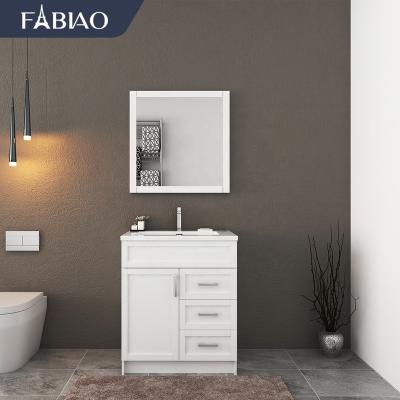 China Modern High Quality Single Free Standing Design Bathroom Vanity Floor Standing Cheap Single Bathroom Vanity Sink for sale