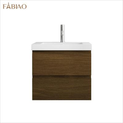 China Modern Melamine Panel Cabinets Wash Basin Closet Single Bathroom Sink Vanity for sale