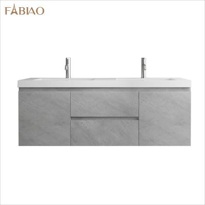 China FABIAO Modern badezimmer Modern Sink Cabinet Set Double Bathroom Vanities With 4 Drawers for sale