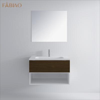 China New Modern Badkamer Furniture FABIAO Melamine Furniture Bathroom Vanity Cabinets for sale