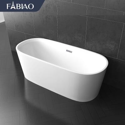 China FABIAO Bathtubs Hot Sale Pure Acrylic Bathtub Luxury Free Soaking Acrylic Bathtub for sale