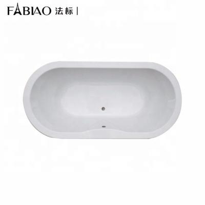 China Hotel Style Hot Sales Modern Popular Acrylic White Drop In Bathtub Embedded Double Pitcher for sale