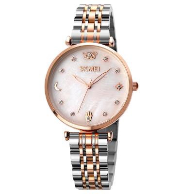 China Water Resistant 1800 Ladies Watches Women Girls Wrist Watch Skmei Fashion Steel Strap OEM/ODM Wholesaler Factory for sale