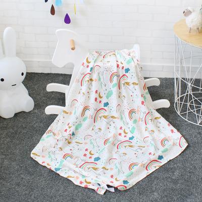 China Anti-pilling Good Selling Private Label Knit Newborn Blanket Cotton Muslin Organic Bamboo Baby Wrap Wrap for sale