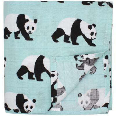 China Anti-pilling Amazon Most Popular Custom Print Organic Cotton Baby Muslin Blanket for sale