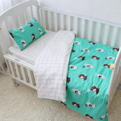 China Nondisposable 100% Bamboo Organic Newborn Baby Girl Applique Cotton Baby Hutch Crib Crib Bedding Set Adult Designer Bedding Set for sale