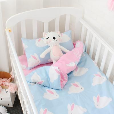 China 2020 Wholesale Cartoon Rabbit Comforter Sheets Hot Sale Cheap Baby Bedding Set Nondisposable for sale