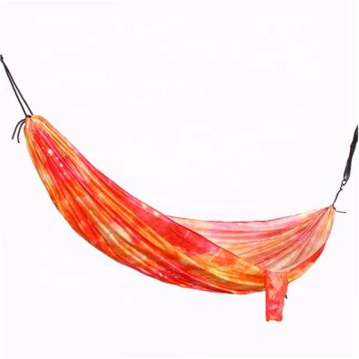 China Modern Fast Delivery Portable Customized Pattern Printing Single Hammock Light Weight Camping Hammock for sale