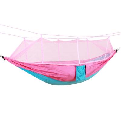 China Modern Nylon Double Hammock Stand Accessories Factory Outlet Hammock With Mosquito Net for sale