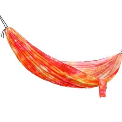 China New modern fashion 12*9*19cm polyester outdoor portable single photo printing camping hammock for sale