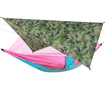 China Durable Polyester Tarp Hammock Tarp Camping Tent Tarp Tent Lightweight Rain Fly for sale