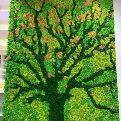 China Mini Green Wall Artificial Moss Minimalist Wall Dining Room Greening Decoration for sale