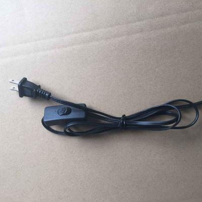 China American Home Appliance 2 Pin Salt Lamp Mains AC 125V Switch Power Cord 1.5m Lamp Power Cords Cord for sale