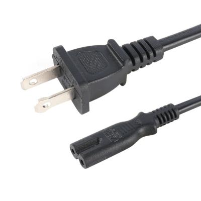 China COMPUTER IEC 60320 C7 USA Laptop AC 2 Pin Extension Electrical Power Cord for sale