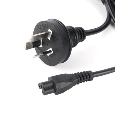 China Home Appliance SAA Approval 3 Pin Power Cord With C5, Computer Extension Cord, Electrical Plug Power Cable for sale