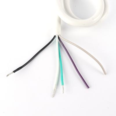 China Electrical Construction Five Core Extension Wire Black Copper Sheath PVC Custom Length USA / White Connecting Wire for sale