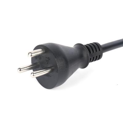 China Computer Sweden D.S 16A 250V AC Power Plug Wholesale Black Power Extension Cord For Computer for sale