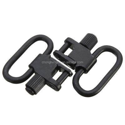 China High Tensile Military 1 Inch QD Sling Swivel Metal 2Pcs Strength Quick Mount Set Super Detachable Black Sling For Rifle Shotgun for sale