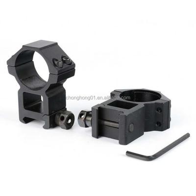 China Accessories 25.4mm High Profile Scope Rings High Profile Aluminum Steel Hunting Tactical Adjustable Mounts Fit For 20mm Picatinny Rail Scope Mount for sale