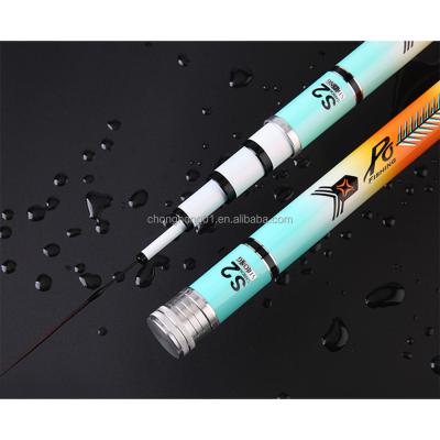 China Carbon Steel Pangolin 19 Big Five-section Taiwan Adjusted Fishing Rod 3.6-8.1 Meters Lightweight And Hard Carbon Rod Flying Fishing for sale