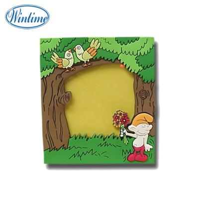 China Shape Good Quality Soft 3d PVC Photo Frame Magnet for sale