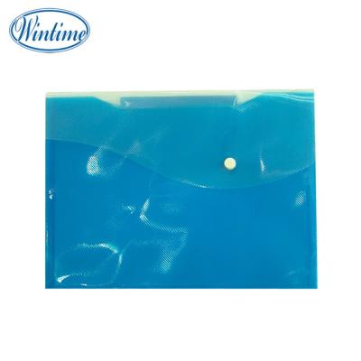 China PP Color PVC Office Folder Button A4 Document Bag for sale