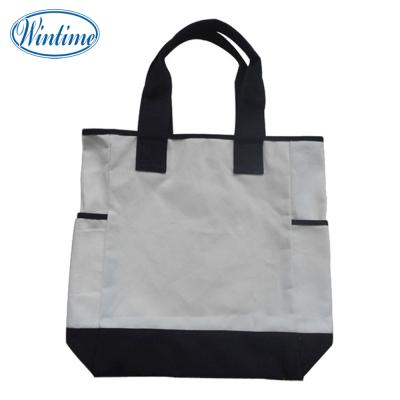 China Eco - Friendly Recyclable Long Handle Cotton Reusable Tote Bag for sale