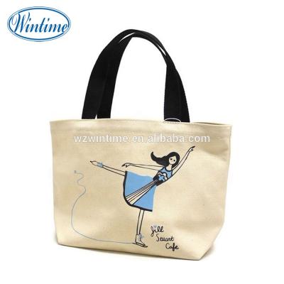 China Eco - Friendly Promotion 12oz Cotton Canvas Handled Tote Bag for sale