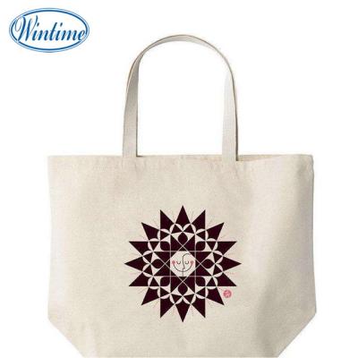 China Recyclable Custom Design Standard Size Cotton Tote Bag For Cloth for sale