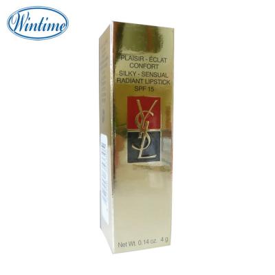 China Gold Stamping Recyclable Cosmetic Packaging Paper Box for sale